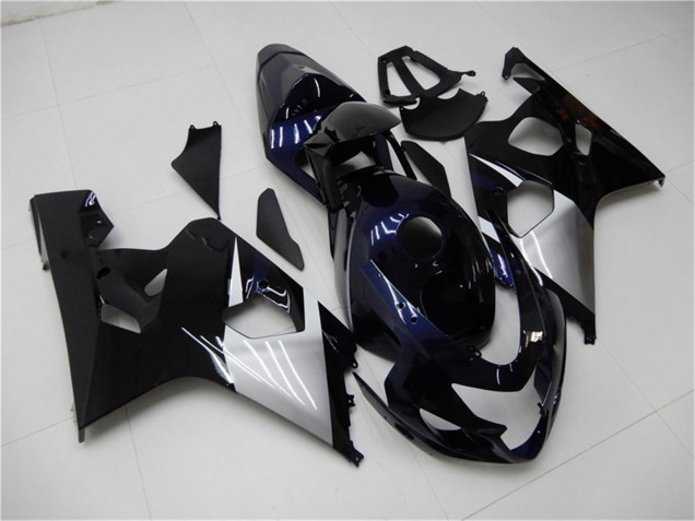 Venta Carenados Moto Suzuki GSXR 600/750 2004-2005 - Negro Brillante Plata Azul