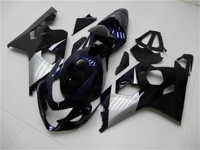 Venta Carenados Moto Suzuki GSXR 600/750 2004-2005 - Negro Brillante Plata Azul