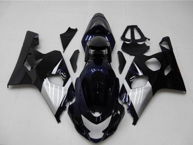 Venta Carenados Moto Suzuki GSXR 600/750 2004-2005 - Negro Brillante Plata Azul
