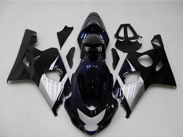 Venta Carenados Moto Suzuki GSXR 600/750 2004-2005 - Negro Brillante Plata Azul
