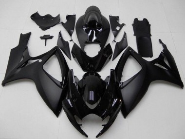 Venta Carenados Moto Suzuki GSXR 600/750 2006-2007 - Negro Mate Negro Brillante