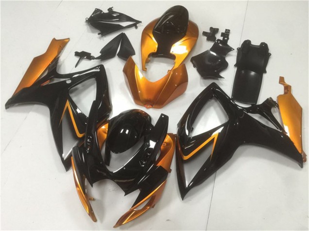 Venta Carenados Moto Suzuki GSXR 600/750 2006-2007 - Naranja Negro Brillante