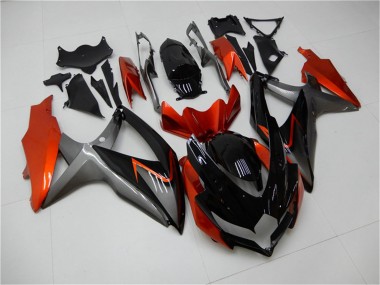 Venta Carenados Moto Suzuki GSXR 600/750 2008-2010 - Naranja Gris Negro Brillante