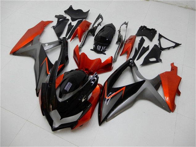 Venta Carenados Moto Suzuki GSXR 600/750 2008-2010 - Naranja Gris Negro Brillante