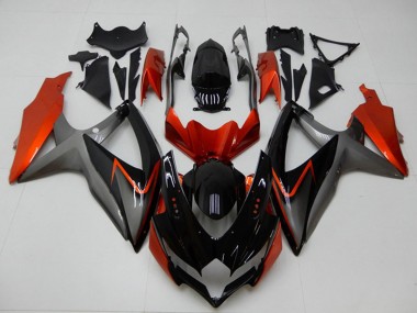 Venta Carenados Moto Suzuki GSXR 600/750 2008-2010 - Naranja Gris Negro Brillante