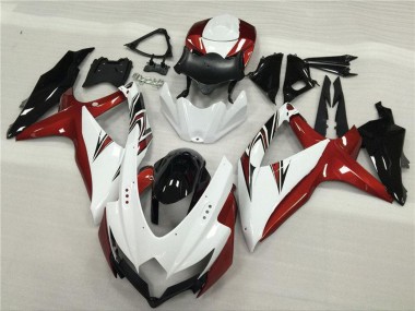 Venta Carenados Moto Suzuki GSXR 600/750 2008-2010 - Blanco Rojo Negro Brillante