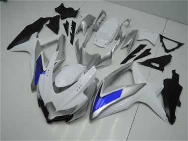 Venta Carenados Moto Suzuki GSXR 600/750 2008-2010 - Plata Blanco Azul Negro