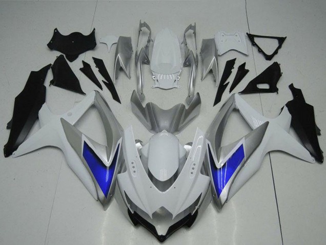 Venta Carenados Moto Suzuki GSXR 600/750 2008-2010 - Plata Blanco Azul Negro