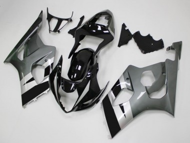 Venta Carenados Moto Suzuki GSXR 1000 2003-2004 - Negro Brillante Plata Gris