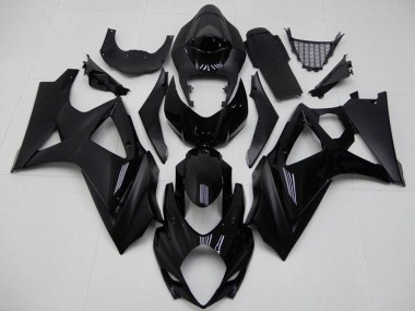 Venta Carenados Moto Suzuki GSXR 1000 2007-2008 - Negro Brillante Negro Mate No Calcomanía