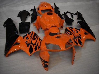 Venta Carenado Moto Honda CBR600RR 2005-2006 - Naranja Negro Llama