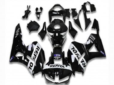 Venta Carenados Moto Honda CBR600RR 2013-2023 - Negro Brillante Blanco Repsol
