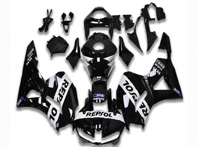 Venta Carenados Moto Honda CBR600RR 2013-2023 - Negro Brillante Blanco Repsol