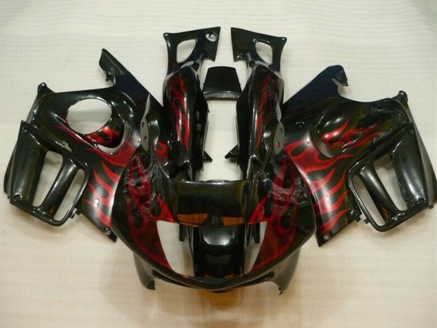 Venta Carenados Moto Honda CBR600 F3 1995-1996 - Negro Brillante Rojo Llama