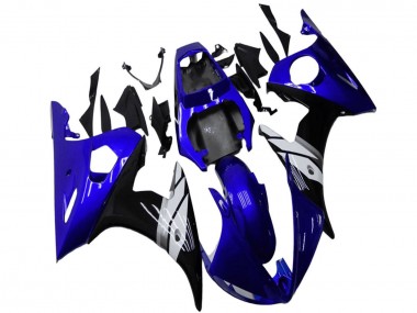 Venta Carenados Moto Yamaha YZF R6 2003-2004 - Azul Blanco Negro Brillante