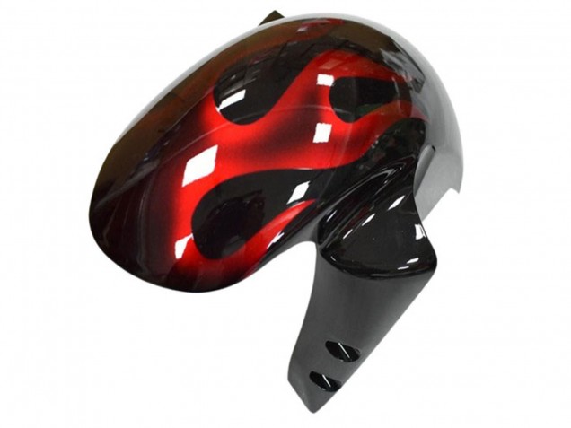 Venta Carenado Moto Yamaha YZF R6 2003-2004 - Negro Brillante Rojo Llama