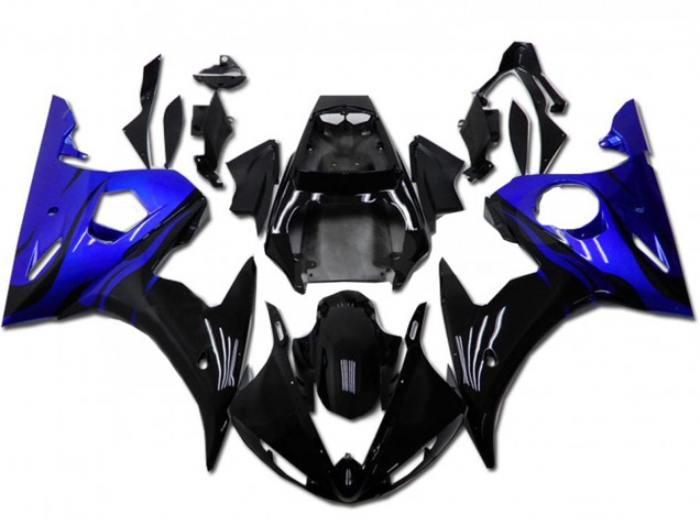 Venta Kits Carenado Moto Yamaha YZF R6 2003-2004 - Azul Negro Brillante