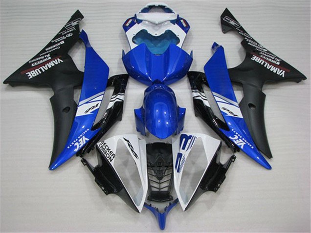 Venta Carenados Moto Yamaha YZF R6 2008-2016 - Blanco Azul Negro Mate Yamalube