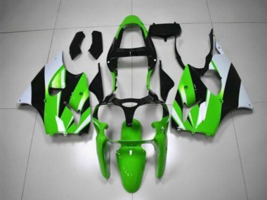 Venta Kits Carenado Moto Kawasaki ZX6R 2000-2002 - Verde Blanco Negro