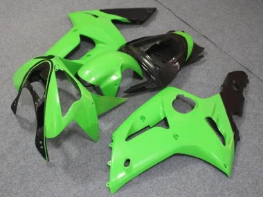 Venta Carenados Moto Kawasaki ZX6R 2003-2004 - Verde Claro Negro Brillante