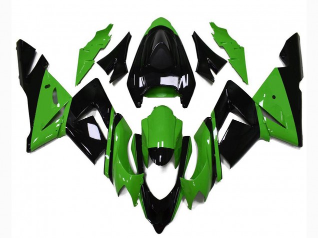 Venta Carenados Moto Kawasaki ZX10R 2004-2005 - Negro Brillante Verde