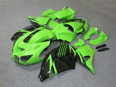 Venta Carenado Moto Kawasaki ZX14R ZZR1400 2006-2011 - Verde Negro Brillante