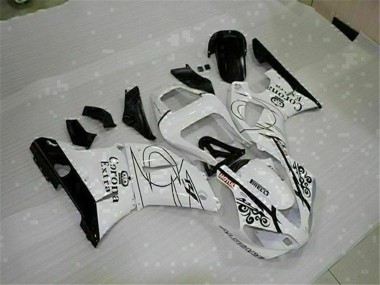Venta Carenados Moto Yamaha YZF R1 2000-2001 - Blanco Negro Corona Extra