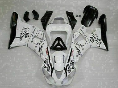 Venta Carenados Moto Yamaha YZF R1 2000-2001 - Blanco Negro Corona Extra