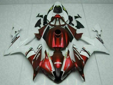 Venta Carenados Moto Yamaha YZF R1 2004-2006 - Blanco Rojo Amarillo Motul 46