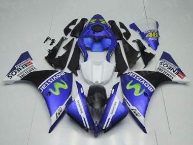 Venta Carenados Moto Yamaha YZF R1 2012-2014 - Azul Blanco Negro Verde MoviStar Yamalube ENEOS