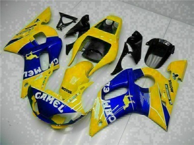 Venta Carenados Moto Yamaha YZF R6 1998-2002 - Amarillo Azul Blanco Camello Motul