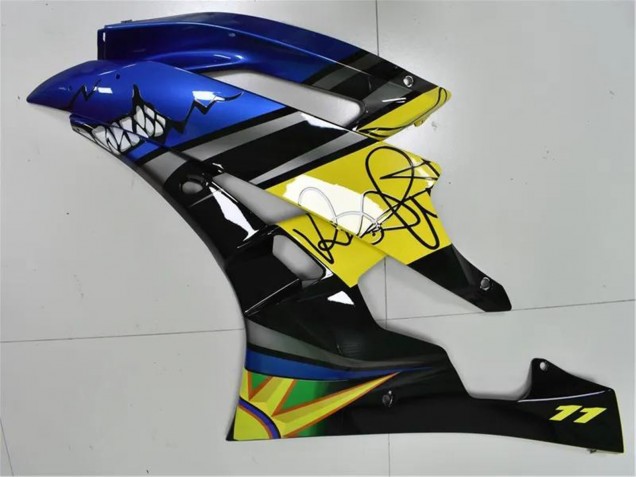 Venta Carenados Moto Yamaha YZF R6 2006-2007 - Azul Amarillo Negro Brillante Tiburón