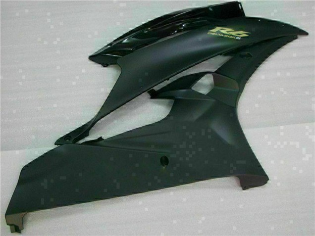 Venta Carenados Moto Yamaha YZF R6 2006-2007 - Negro Brillante Negro Mate Oro Calcomanías