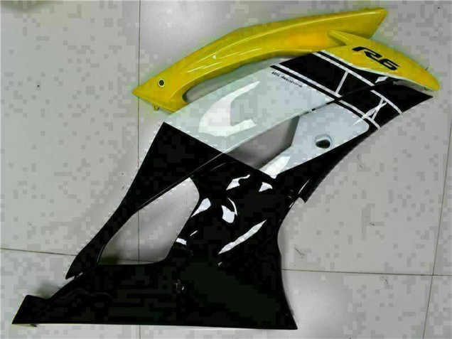 Venta Carenados Moto Yamaha YZF R6 2008-2016 - Amarillo Blanco Negro Brillante
