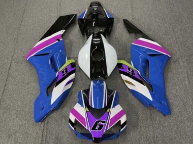 Venta Carenados Moto Honda CBR1000RR 2004-2005 - Blanco Azul Púrpura Amarillo Negro Brillante 6