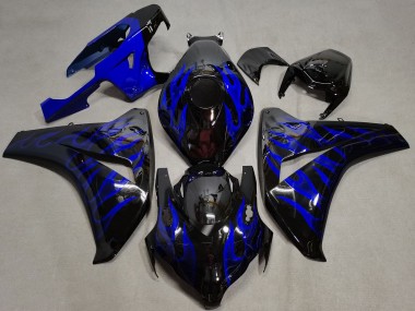 Venta Carenados Moto Honda CBR1000RR 2008-2011 - Negro Brillante Azul Llama