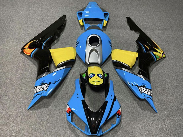Venta Carenados Moto Honda CBR1000RR 2006-2007 - Azul Claro Amarillo Plata Negro Brillante Tiburón