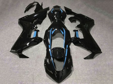 Venta Carenados Moto Honda CBR1000RR 2017-2023 - Negro Brillante Azul Claro Línea