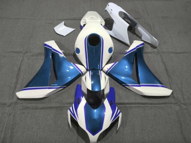Venta Carenados Moto Honda CBR1000RR 2008-2011 - Blanco Lustroso Azul Perla