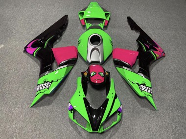 Venta Carenados Moto Honda CBR1000RR 2006-2007 - Verde Plata Rosa Negro Brillante Tiburón