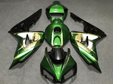 Venta Carenados Moto Honda CBR1000RR 2006-2007 - Verde Blanco Oro Negro Brillante