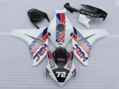 Venta Carenados Moto Honda CBR1000RR 2008-2011 - Blanco Azul Rojo HRC 72