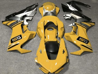 Venta Carenados Moto Honda CBR1000RR 2017-2023 - Mostaza Amarillo Blanco Plata Negro Brillante DSI