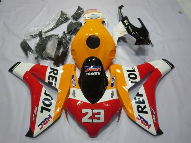 Venta Carenados Moto Honda CBR1000RR 2008-2011 - Naranja Blanco Rojo Negro Brillante Repsol 23