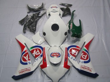 Venta Carenados Moto Honda CBR1000RR 2008-2011 - Blanco Rojo Azul Pata Castrol Tonello