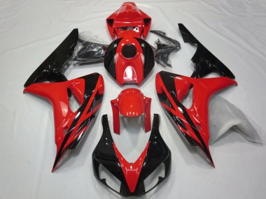 Venta Carenados Moto Honda CBR1000RR 2006-2007 - Rojo Negro Brillante OEM Estilo No Calcomanías