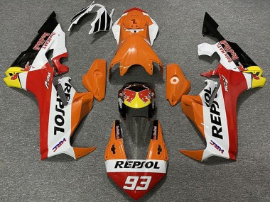 Venta Carenados Moto Honda CBR1000RR 2017-2023 - Naranja Blanco Amarillo Rojo Negro Brillante Rojo Bull Repsol 93