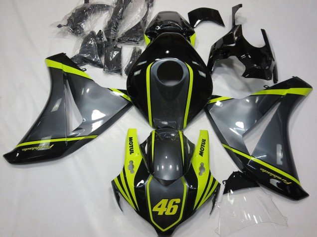 Venta Carenados Moto Honda CBR1000RR 2008-2011 - Gris Amarillo Negro Brillante 46