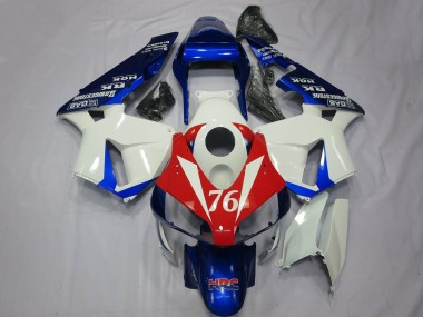 Venta Carenados Moto Honda CBR600RR 2003-2004 - Blanco Rojo Azul HRC 76
