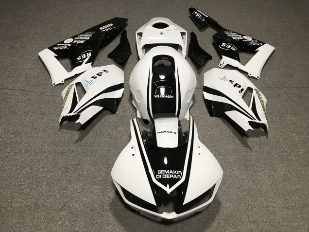 Venta Carenados Moto Honda CBR600RR 2013-2023 - Blanco Negro Brillante